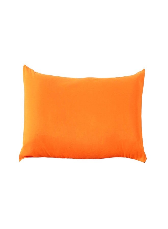 Evolive Ultra Soft Microfiber Body Pillow Cover/Pillowcases 21"x54" with Hidden Zipper Closure (21"x54" Body Pillow Cover, Orange) - Image 1